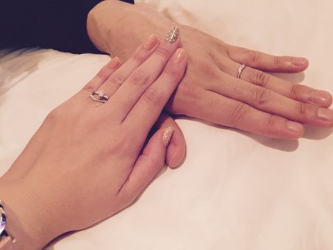 【アイプリモ(I-PRIMO)の口コミ】 はじめは婚約指輪を買うつもりがなかったので、結婚指輪にダイヤが使われ…