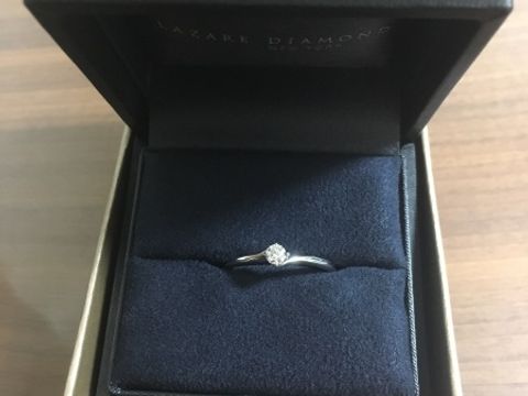 【ラザール ダイヤモンド(LAZARE DIAMOND)の口コミ】 デザインが、とても良かったことと、接客がとても良かったです。派手すぎ…