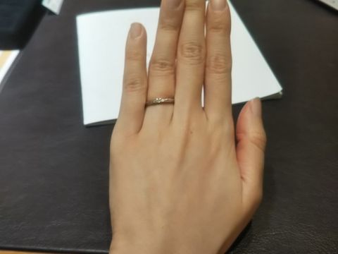 【TRECENTI(トレセンテ)の口コミ】 上品なメレダイヤがかわいらしく女性らしさを演出してくれます。ダイヤの…