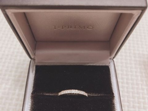 【アイプリモ(I-PRIMO)の口コミ】 ハーフエタニティーリングが欲しかったので見に行ったところいろいろな種…