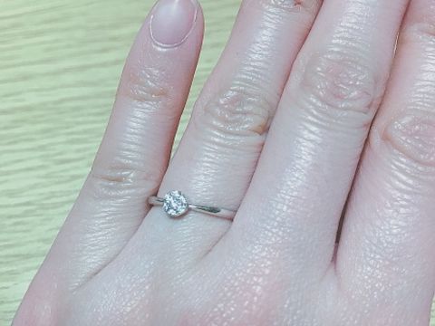 【canal4℃(カナルヨンドシー)の口コミ】 結婚までの時期ぐ短かったので、あまり高くないダイヤ付きのリングを探し…