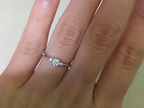 【festaria bijou SOPHIA(フェスタリア ビジュソフィア)の口コミ】 手が小さく指も細いので、指輪選びはとても大変でした。いろいろと試着も…