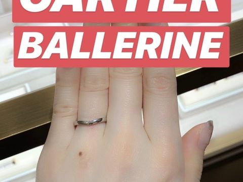 【カルティエ(Cartier)の口コミ】 指を綺麗に見せてくれます。カーブのあるデザインですが、180度回転すると…