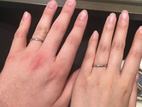 【アイプリモ(I-PRIMO)の口コミ】 結婚指輪を探していたので、いつまでも使えるプラチナでデザインはシンプ…