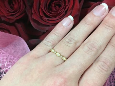 【PAVEO CHOCOLAT(パヴェオショコラ)の口コミ】 もともと婚約指輪っぽい指輪が苦手で、タンスの肥やしになるのが嫌な私は…