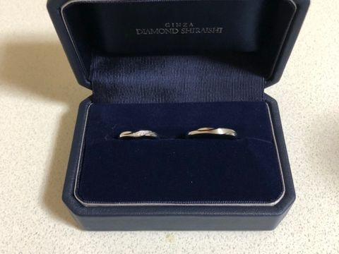 【銀座ダイヤモンドシライシの口コミ】 指輪を選ぶ際、お互いが気に入ったデザインにしようとなっていたのですが…