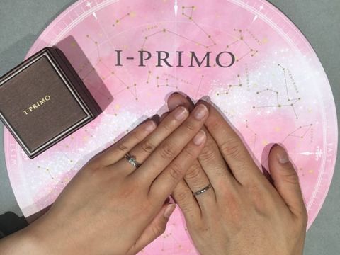【アイプリモ(I-PRIMO)の口コミ】 はじめ候補として考えていた指輪ではありませんでしたが、実際に見て試着…