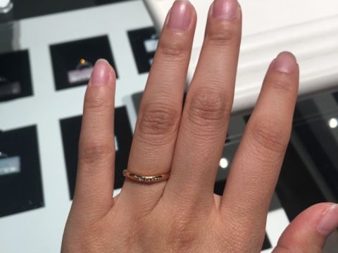 【I's stone(アイズストーン)の口コミ】 二人ともブランドにこだわりがなかったです。ただ彼はイエローゴールド、…