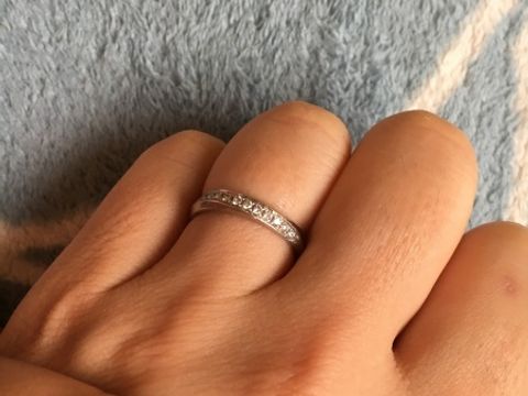 【ギンザタナカブライダル(GINZA TANAKA BRIDAL)の口コミ】 ダイヤ入りの指輪を探してて、いろいろなところで試着したけどイマイチピ…
