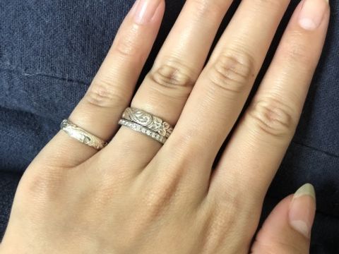 【4℃ BRIDAL(ヨンドシーブライダル)の口コミ】 旦那と前々から4℃のサイトで結婚指輪を見ていて沢山のデザインのものがあ…