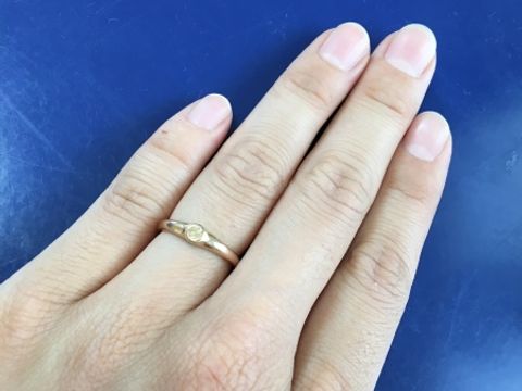 【PORTADA(ポルターダ)の口コミ】 彼と同じデザインにしたかったので、シンプルで、あまり細すぎず太すぎず…