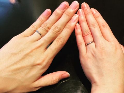 【ケイウノ ブライダル(K.UNO BRIDAL)の口コミ】 指輪の種類が豊富で、同じような指輪の中でも、形や太さなどが違う物も沢…