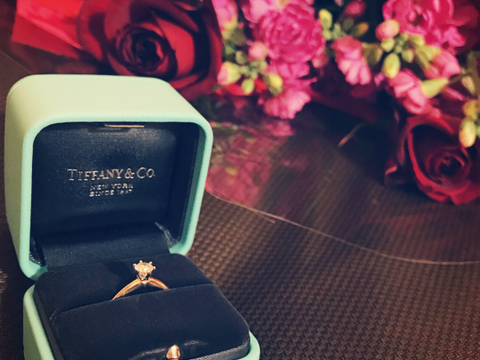 【ティファニー(Tiffany & Co.)の口コミ】 もともとティファニーのダイヤの指輪に憧れがあり、婚約指輪はティファニ…