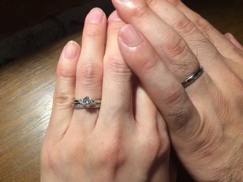 【BIJOUPIKO(ビジュピコ)の口コミ】 婚約指輪は考えていなかったのですが、義母がダイヤを下さったので作るこ…