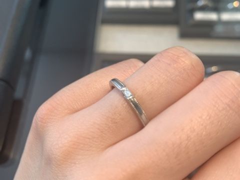 【エクセルコダイヤモンド(EXELCO DIAMOND)の口コミ】 ここのお店のデザインは可愛らしくて華奢というよりかは、大人っぽくてし…