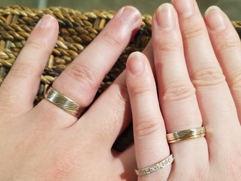 【杢目金屋(もくめがねや)の口コミ】 日本で杢目金屋さんしかない、杢目金を使った指輪になります。独特の色味…