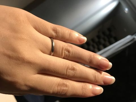 【TANZO.(鍛造指輪)の口コミ】 入籍指輪としてプレゼントいただき、一月着用してサイズの確認をしました…