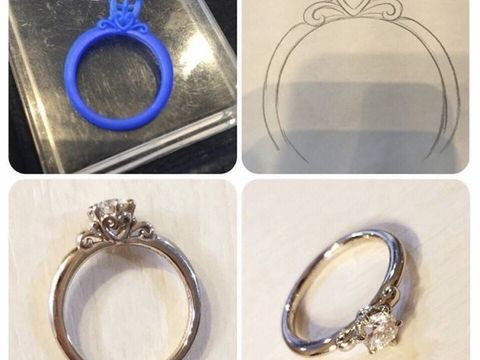 【ケイウノ ブライダル(K.UNO BRIDAL)の口コミ】 １億年以上かけて育ったひとつの原石から、３つのダイヤモンドへカットし…