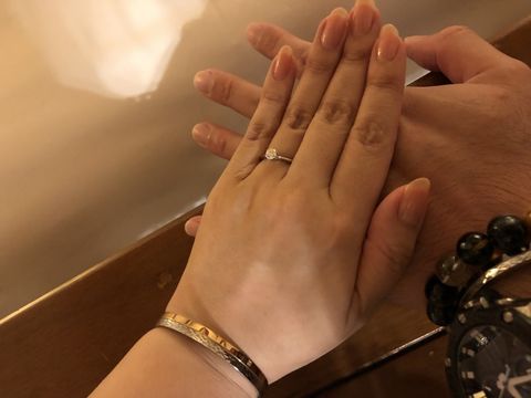 【銀座ダイヤモンドシライシの口コミ】 しっかりとしたダイヤモンドとしてのサイズをキープしながらも、綺麗なカ…