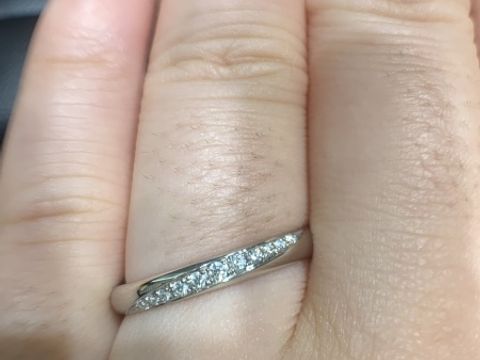 【ラザール ダイヤモンド(LAZARE DIAMOND)の口コミ】 彼の男性用リングのこだわりもあり、来店前からベルヴェデーレを第一候補…