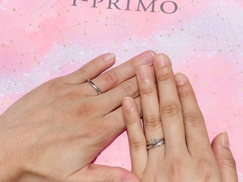 【アイプリモ(I-PRIMO)の口コミ】 婚約指輪を先に購入していたので、重ね付けして不自然にならないように注…