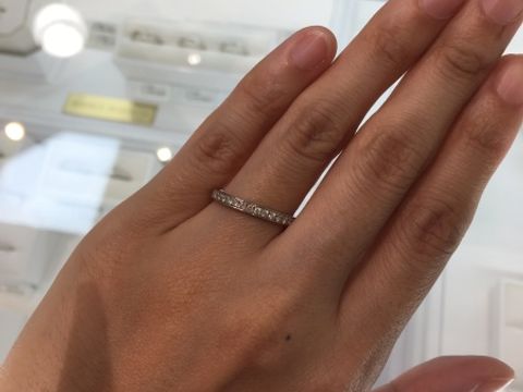 【EYE JEWELRY UMAKI(アイジュエリー ウマキ)の口コミ】 ダイヤモンドが綺麗で、どのリングの内側も丸くしてあり、つけ心地がなん…