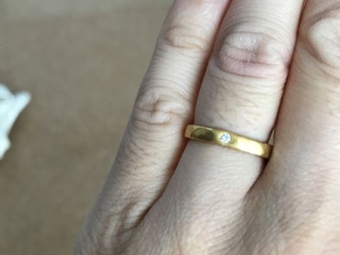 【市松の口コミ】 ダイヤの付いたいわゆる一般的な婚約指輪が嫌で、普段使いもしたかったの…