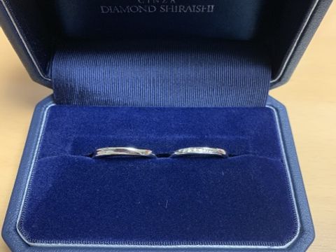 【銀座ダイヤモンドシライシの口コミ】 デザインはダイヤモンドが何個か入ってるのが欲しいと思っていました。し…