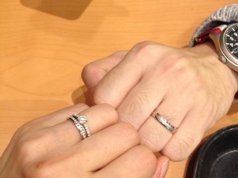 【ラザール ダイヤモンド(LAZARE DIAMOND)の口コミ】 鍛造（たんぞう）のリングを探していて、この商品が一番理想の形、太さだ…