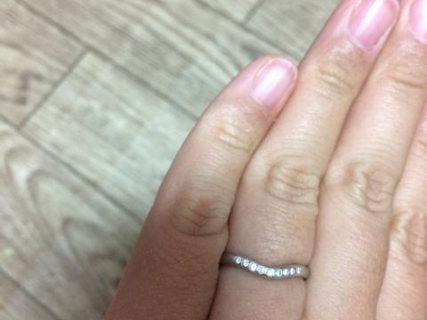 【ティファニー(Tiffany & Co.)の口コミ】 先に主人から大好きなTiffanyのエンゲージリングをいただいていたのでやは…