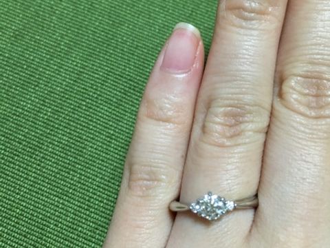 【アイプリモ(I-PRIMO)の口コミ】 ティファニーと迷いましたが、彼がかわいらしいデザインが似合うと勧めて…