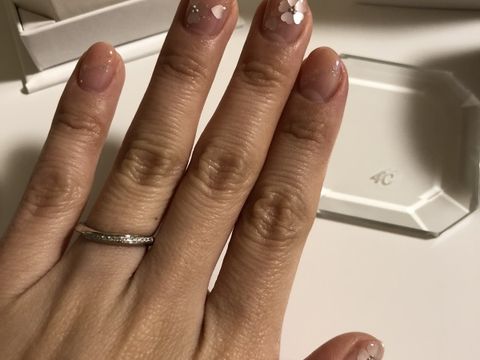 【4℃ BRIDAL(ヨンドシーブライダル)の口コミ】 日本製でしっかりしていること。毎日つける結婚指輪なので今後汚れたり破…