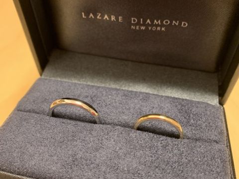 【ラザール ダイヤモンド(LAZARE DIAMOND)の口コミ】 婚約指輪と同時に購入したら10%オフと聞いて、結婚指輪の試着をしてみたら…
