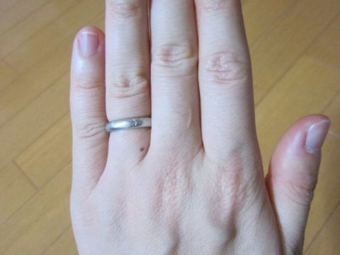 【ケイウノ ブライダル(K.UNO BRIDAL)の口コミ】 結婚指輪を夫婦各自で探していました。「通勤中に色んな人の手を見て、ど…