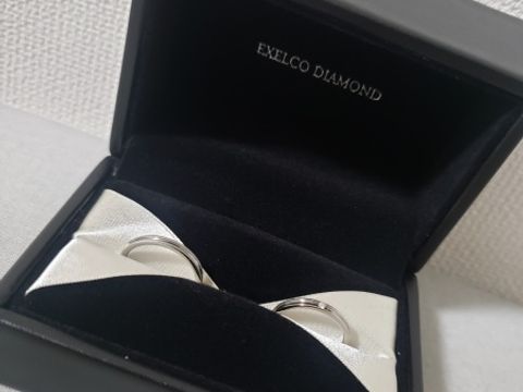 【エクセルコダイヤモンド(EXELCO DIAMOND)の口コミ】 マリッジリングは普段から付けるものなので、仕事中でもつけられるような…