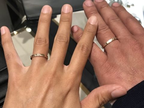 【SIENAROSE(シエナロゼ)の口コミ】 誕生月や、ふたりの記念の月などにちなんだ木目の指輪が和風で趣がありま…