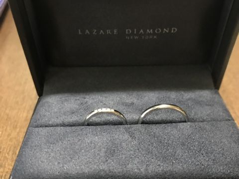 【ラザール ダイヤモンド(LAZARE DIAMOND)の口コミ】 結婚指輪にも、ダイヤモンドを入れたかったので、婚約指輪を購入した、ラ…