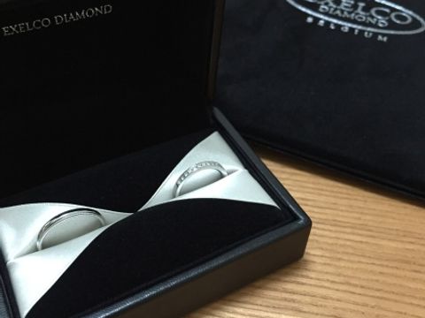 【エクセルコダイヤモンド(EXELCO DIAMOND)の口コミ】 どうしてもハーフエタニティのデザインが欲しかったので、それを中心に沢…