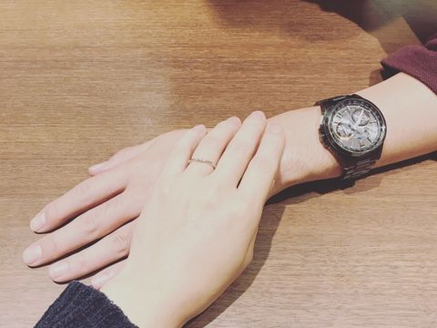 【銀座ダイヤモンドシライシの口コミ】 お店へお伺いした際、指輪がたくさんあり、とても悩みましたが、とても輝…