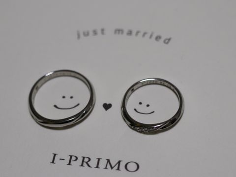 【アイプリモ(I-PRIMO)の口コミ】 婚約指輪にも合うようなデザインを選びました！ダイヤモンドは見た目はさ…