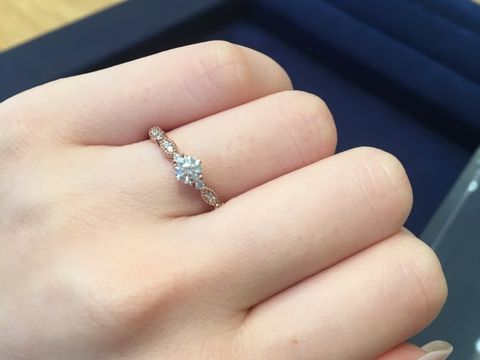 【BIJOUPIKO(ビジュピコ)の口コミ】 プラチナオンリーではないリングを探しており、色々試着したところこのピ…