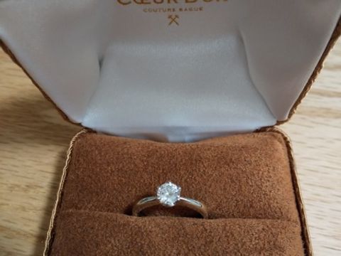 【BIJOUPIKO(ビジュピコ)の口コミ】 主人がダイヤだけ先に決めて、プロポーズしてくれました。この時は仮のリ…