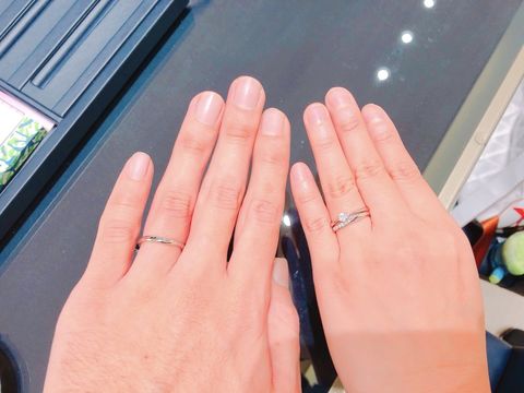 【ROYAL ASSCHER(ロイヤル・アッシャー)の口コミ】 実際にいろいろ試着させてもらい、一番しっくりくるものを選びました。形…