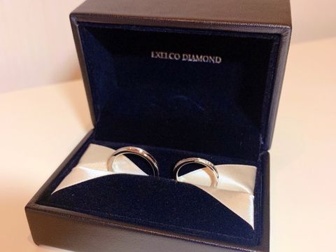 【エクセルコダイヤモンド(EXELCO DIAMOND)の口コミ】 この２つは同じデザインではなく、それぞれが気に入ったデザインのものを…