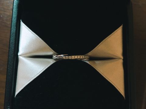 【エクセルコダイヤモンド(EXELCO DIAMOND)の口コミ】 とにかくキラキラしている、いくつか試着して気に入ったものがこれ！！
キ…