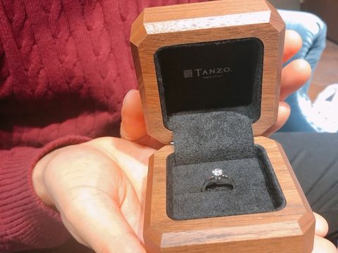 【TANZO.(鍛造指輪)の口コミ】 ダイヤ持ち込み可能でフルオーダーが可能な点、また営業の方がとても親切…