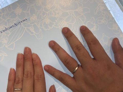 【ヴァンドーム青山(VENDOME AOYAMA)の口コミ】 ダイヤが斜めに入ってるので、ストレートでもウェーブっぽいデザインです…