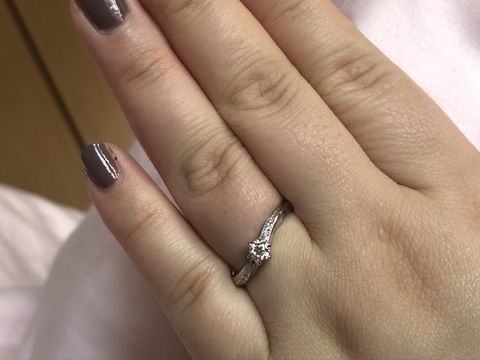 【銀座ダイヤモンドシライシの口コミ】 ふたりが気に入ったデザインでした。予算もありましたが、予算内で、且つ2…