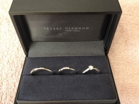 【ラザール ダイヤモンド(LAZARE DIAMOND)の口コミ】 シンプルですが存在感もあり一生大事に付けたいと思える指輪でした。カー…