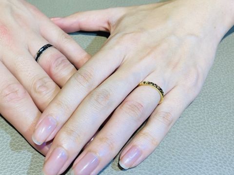 【ブシュロン(BOUCHERON)の口コミ】 クルドパリ　イエローゴールド#45 を試着。
SNSで見て、個性的なデザイン…